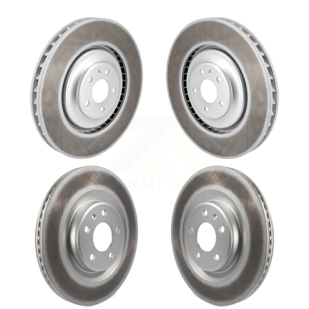 Coated Disc Brake Rotors Front Rear Kit For Audi A7 Quattro