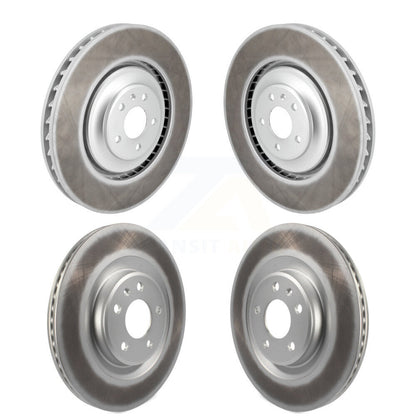 Coated Disc Brake Rotors Front Rear Kit For Audi A7 Quattro