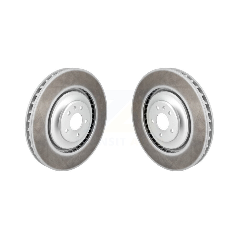 Coated Disc Brake Rotors Front Pair For Audi A7 Quattro A8 S6 S7 S8