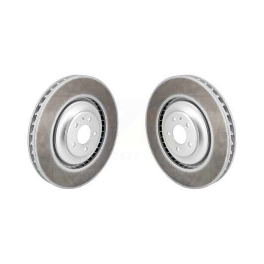 Coated Disc Brake Rotors Front Pair For Audi A7 Quattro A8 S6 S7 S8