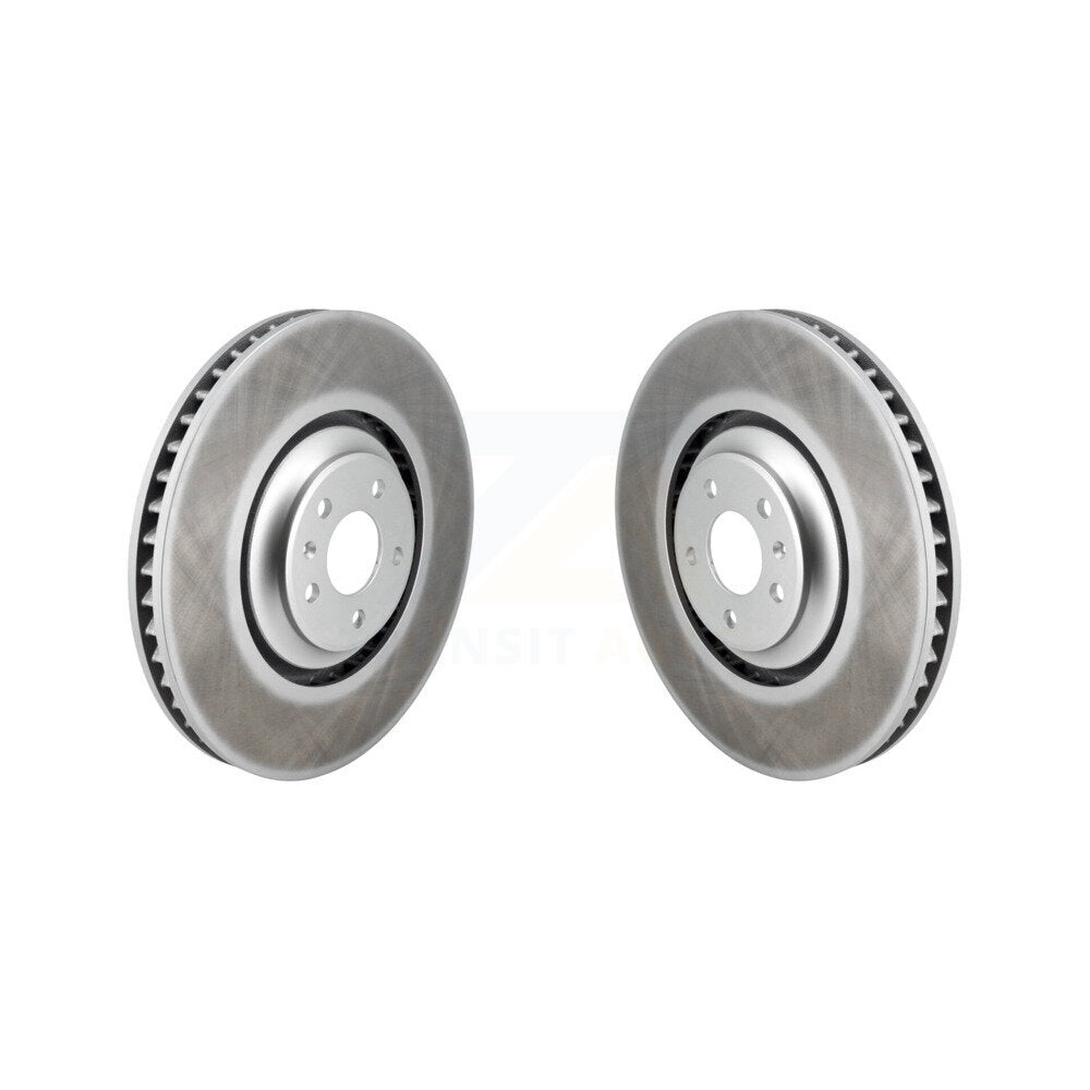 Coated Disc Brake Rotors Front Pair For Audi SQ5 A8 Quattro