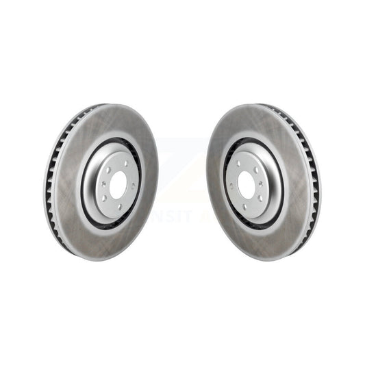 Coated Disc Brake Rotors Front Pair For Audi SQ5 A8 Quattro