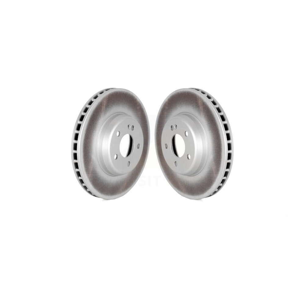 Coated Brake Rotors Front Pair For Mercedes-Benz C300 E300 Without Sport Package