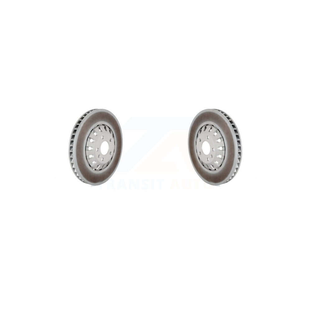 Coated Brake Rotors Front Pair For Audi Q7 Q8 e-tron Quattro A6 A7 Sportback A8