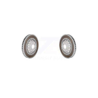 Coated Brake Rotors Front Pair For Audi Q7 Q8 e-tron Quattro A6 A7 Sportback A8