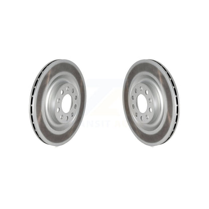 Coated Disc Brake Rotors Rear Pair For Alfa Romeo Stelvio Giulia