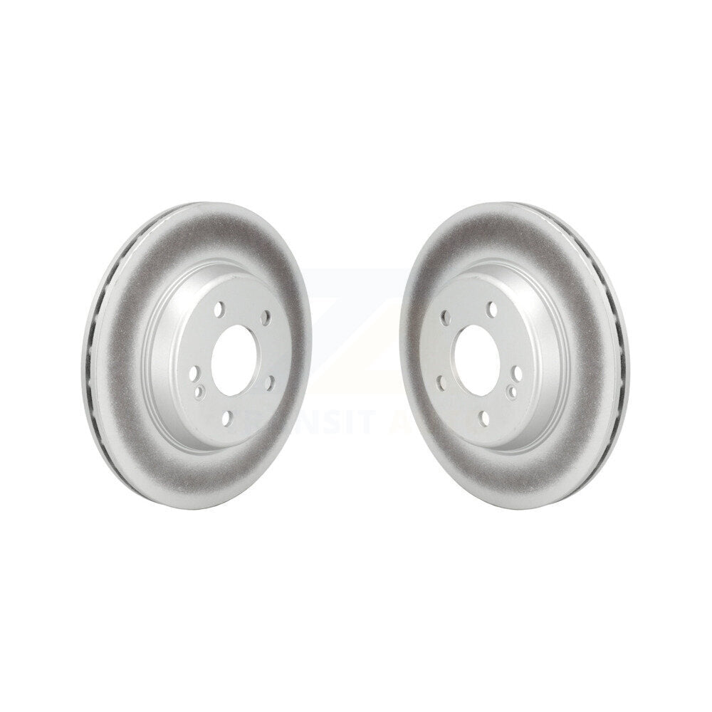 Coated Disc Brake Rotors Rear Pair For Mercedes-Benz C300 E300 C400 E350 C350e