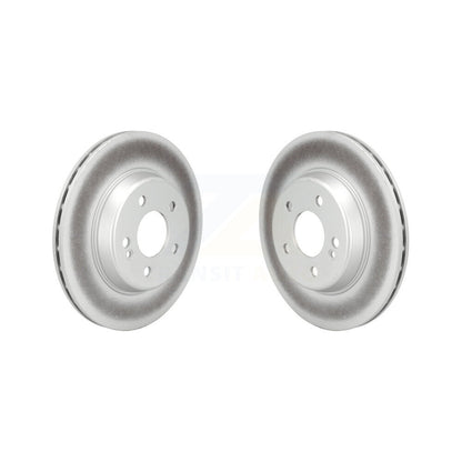Coated Disc Brake Rotors Rear Pair For Mercedes-Benz C300 E300 C400 E350 C350e