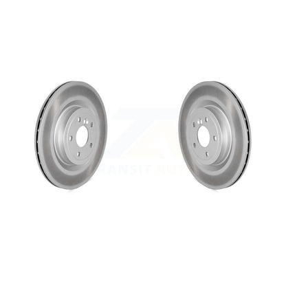 Coated Disc Brake Rotors Rear Pair For Jaguar XE XF