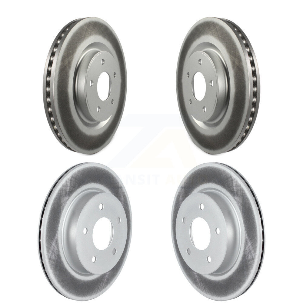 Coat Brake Rotors Front Rear Kit For 19 Nissan Rogue With Electric Parking