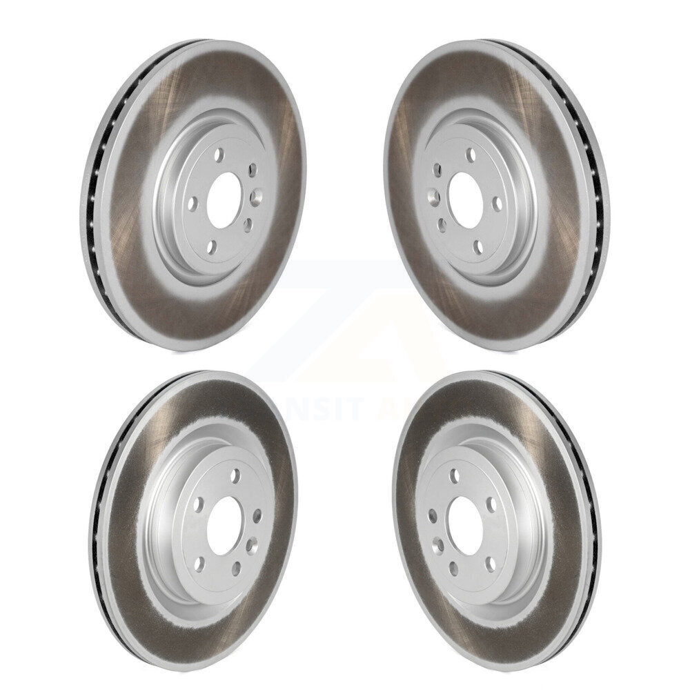 Coated Disc Brake Rotors Front Rear Kit For Jaguar F-Pace I-Pace