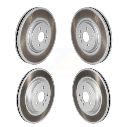 Coated Disc Brake Rotors Front Rear Kit For Jaguar F-Pace I-Pace