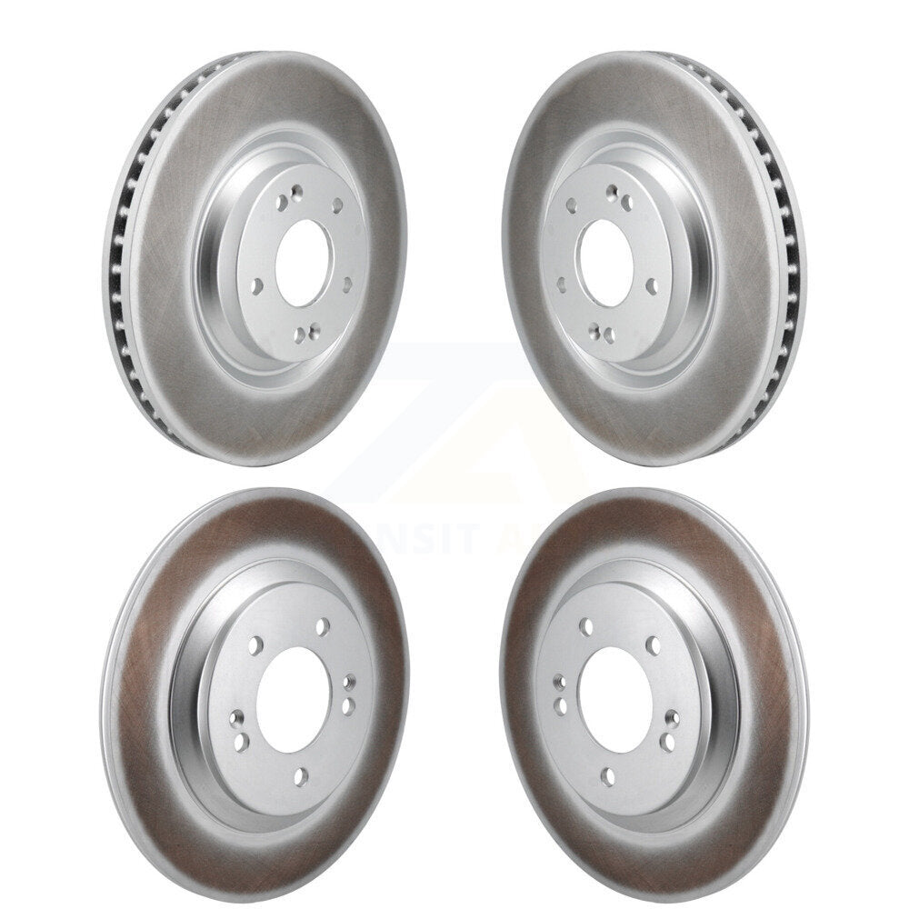 Coated Disc Brake Rotors Front Rear Kit For Hyundai Veloster N