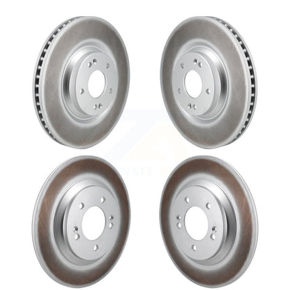Coated Disc Brake Rotors Front Rear Kit For Hyundai Veloster N