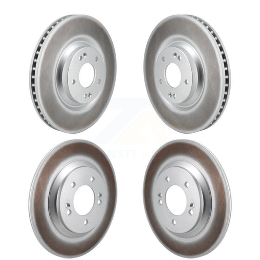 Coated Disc Brake Rotors Front Rear Kit For Hyundai Veloster N