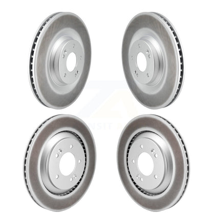 Coated Disc Brake Rotors Front Rear Kit For Hyundai Veloster N