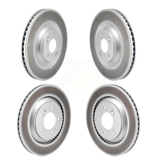 Coated Disc Brake Rotors Front Rear Kit For Hyundai Veloster N