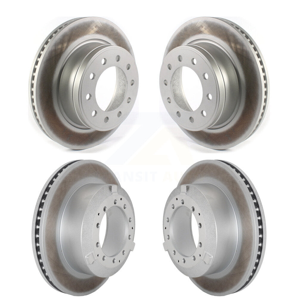 Coat Brake Rotor Front Rear Kit For Ram Dodge Sterling Truck 4500 5500 Bullet 45