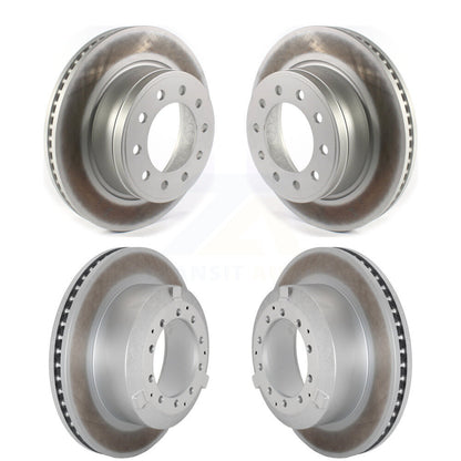 Coat Brake Rotor Front Rear Kit For Ram Dodge Sterling Truck 4500 5500 Bullet 45