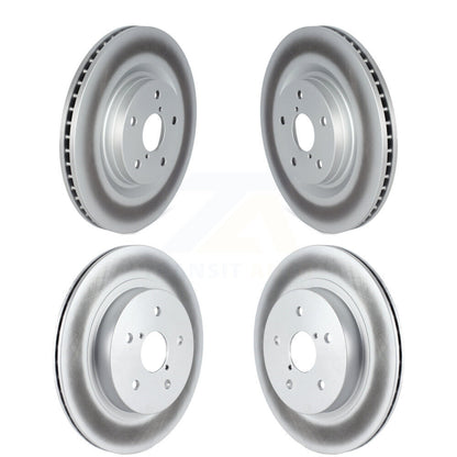 Coated Disc Brake Rotors Front Rear Kit For Subaru Outback WRX Legacy