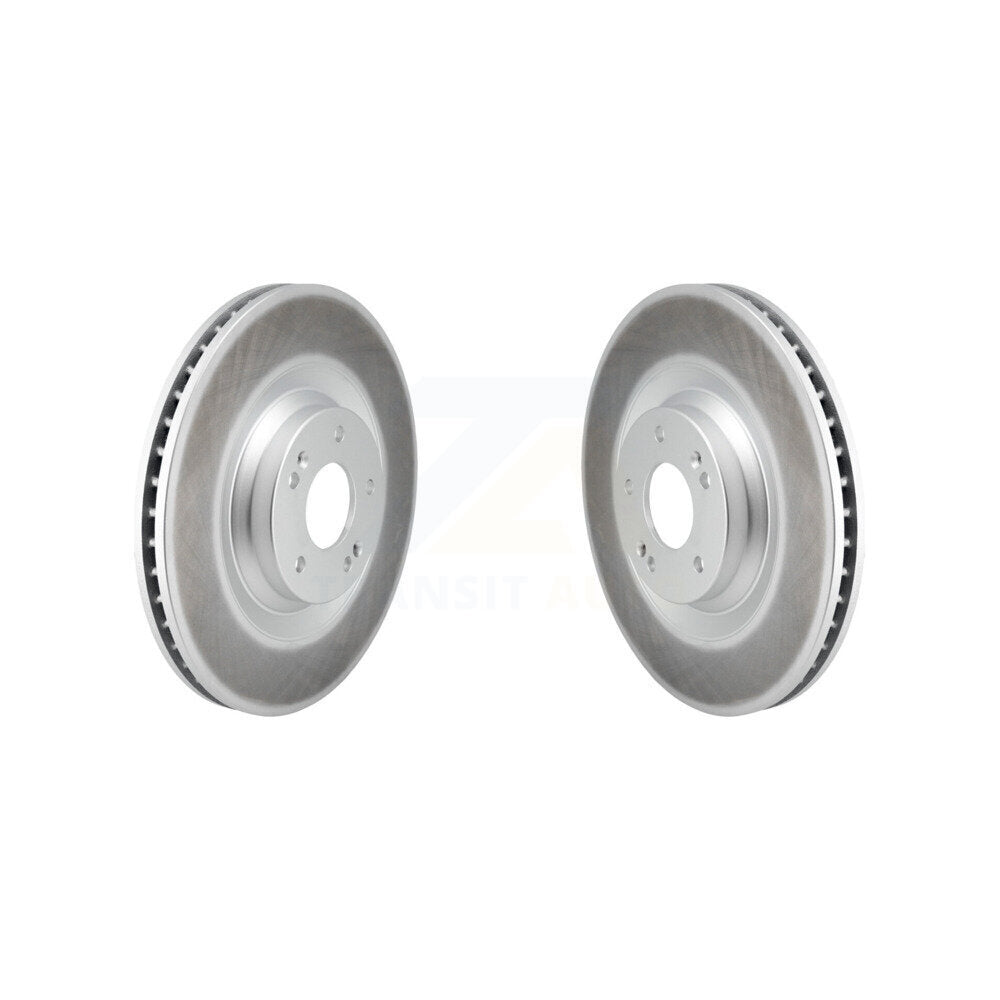 Coated Disc Brake Rotors Front Pair For Hyundai Veloster N