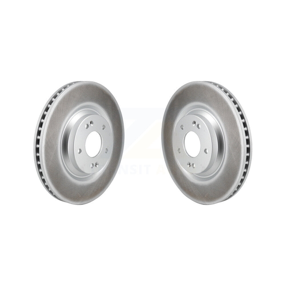 Coated Disc Brake Rotors Front Pair For Hyundai Veloster N
