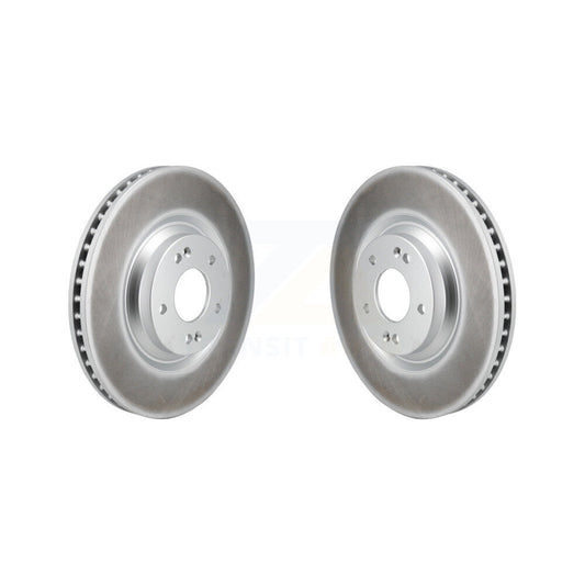 Coated Disc Brake Rotors Front Pair For Hyundai Veloster N