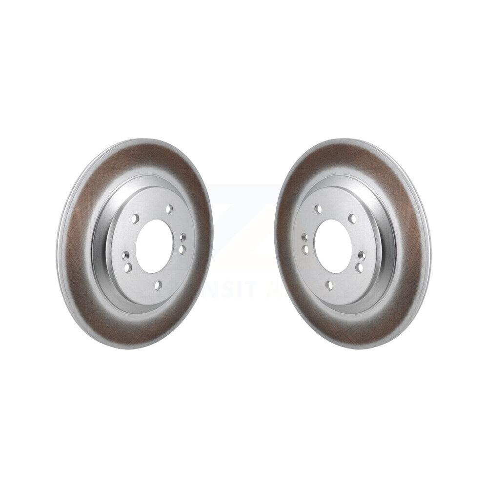 Coated Disc Brake Rotors Rear Pair For Hyundai Veloster N