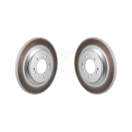 Coated Disc Brake Rotors Rear Pair For Hyundai Veloster N