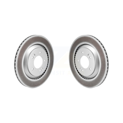 Coated Disc Brake Rotors Rear Pair For Hyundai Elantra N Veloster Kona