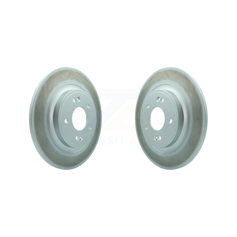 Coated Disc Brake Rotors Rear Pair For Hyundai Santa Fe Kia Sorento GAS engine