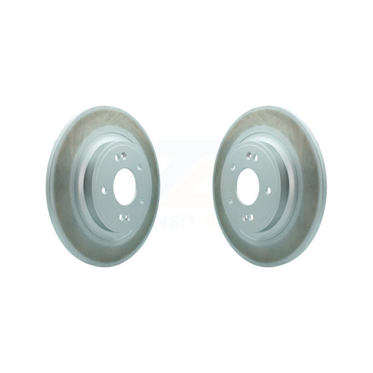 Coated Disc Brake Rotors Rear Pair For Hyundai Santa Fe Kia Sorento GAS engine