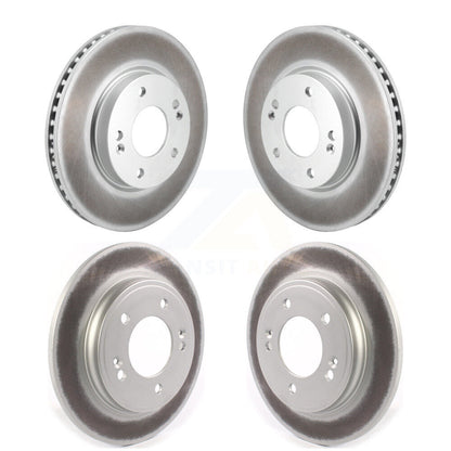 Coated Disc Brake Rotors Front Rear Kit For Hyundai Elantra