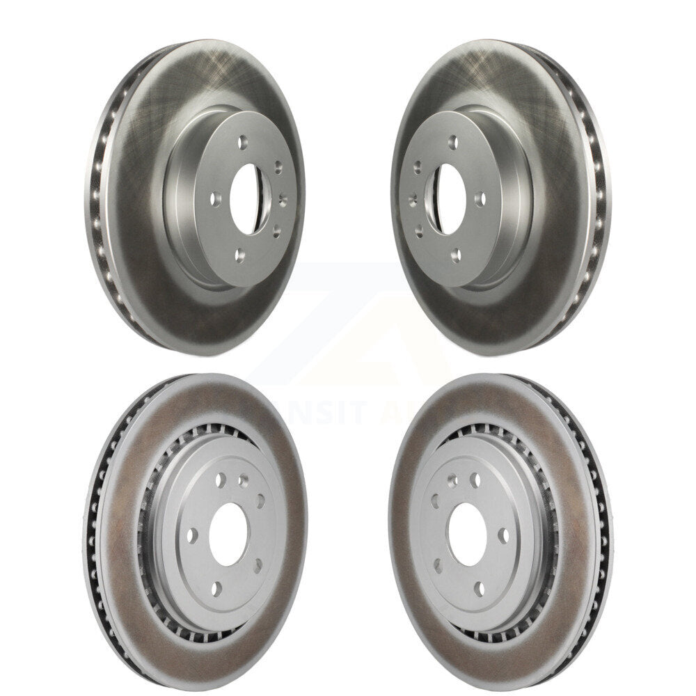 Coated Disc Brake Rotors Front Rear Kit For Cadillac ATS V