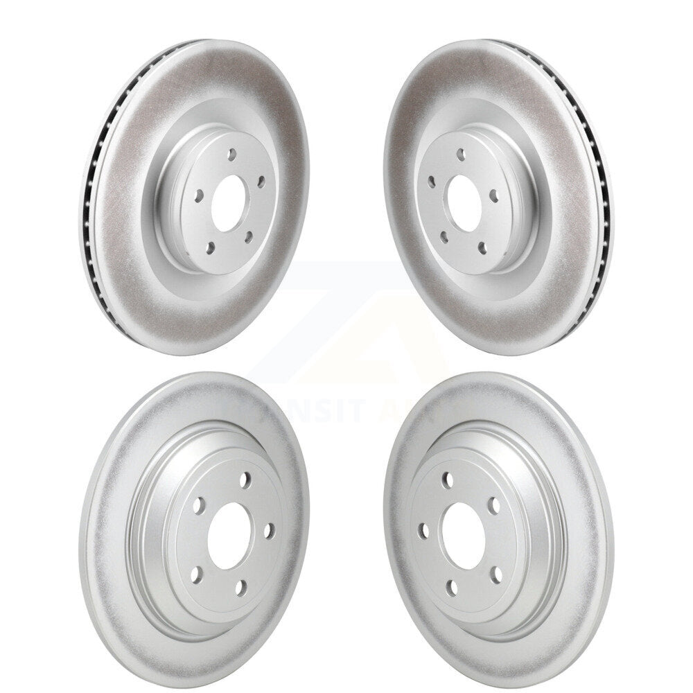 Coated Disc Brake Rotors Front Rear Kit For 2016-2018 Ford Focus RS