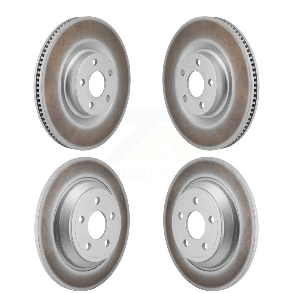 Coated Disc Brake Rotors Front Rear Kit For 2022-2023 Ford Maverick