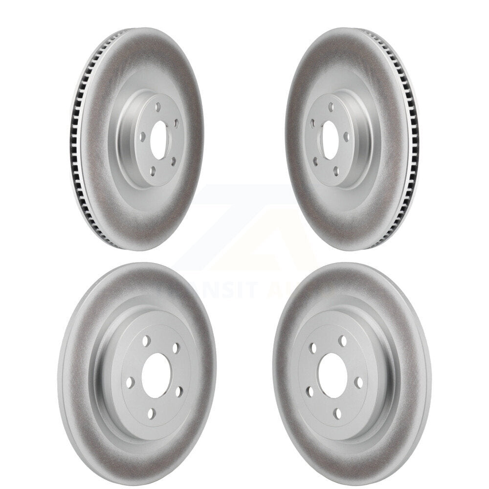 Coated Disc Brake Rotors Front Rear Kit For Ford Mustang Mach-E