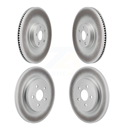 Coated Disc Brake Rotors Front Rear Kit For Ford Mustang Mach-E