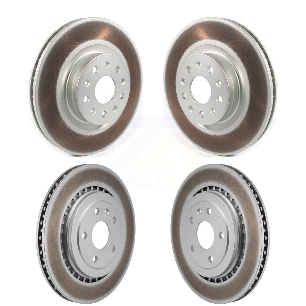 Coated Disc Brake Rotors Front Rear Kit For Chevrolet Camaro