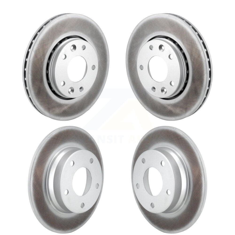Coated Disc Brake Rotors Front Rear Kit For 2020-2023 Nissan Sentra