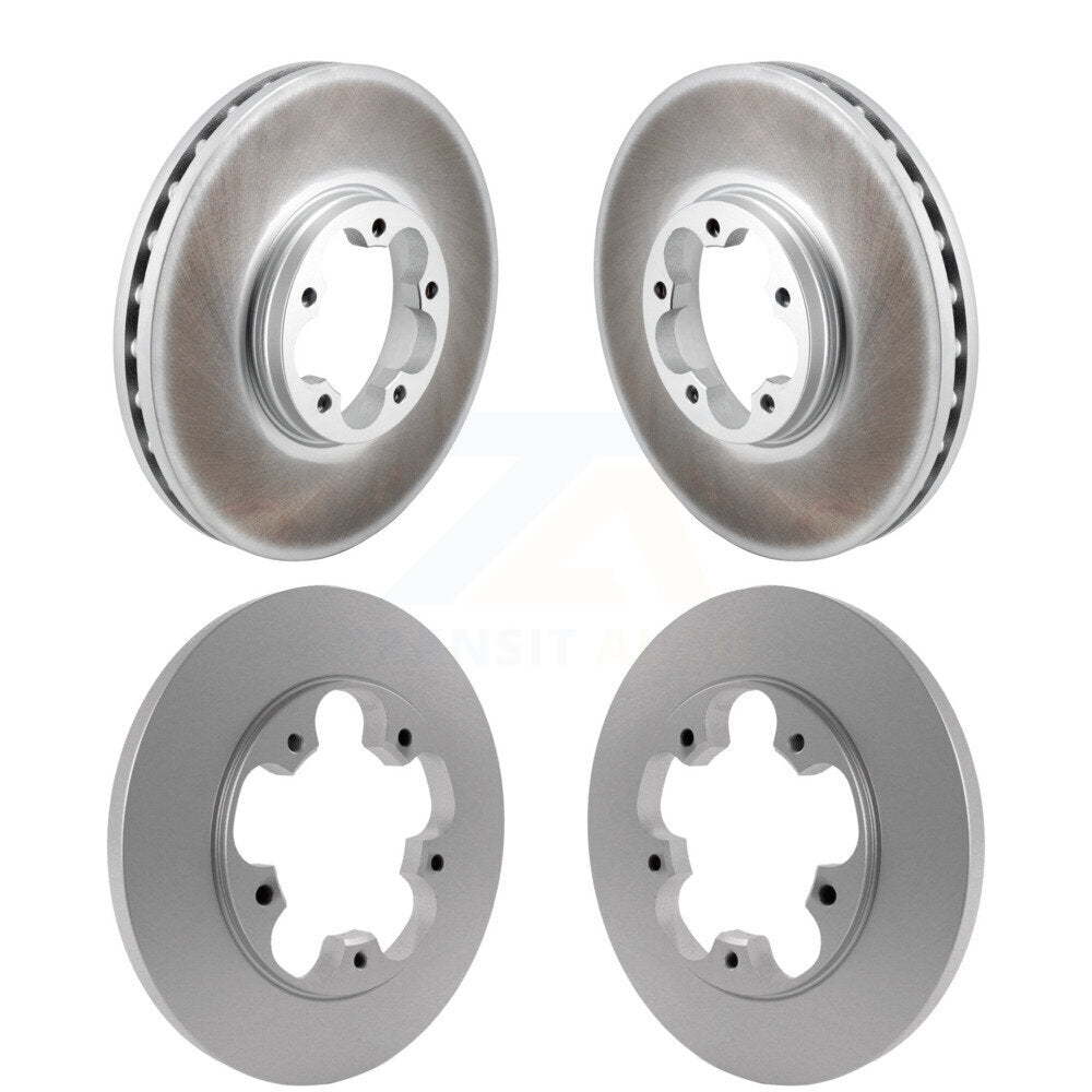 Coated Brake Rotors Front Rear Kit For Ford Transit-250 Transit-350 Transit-150