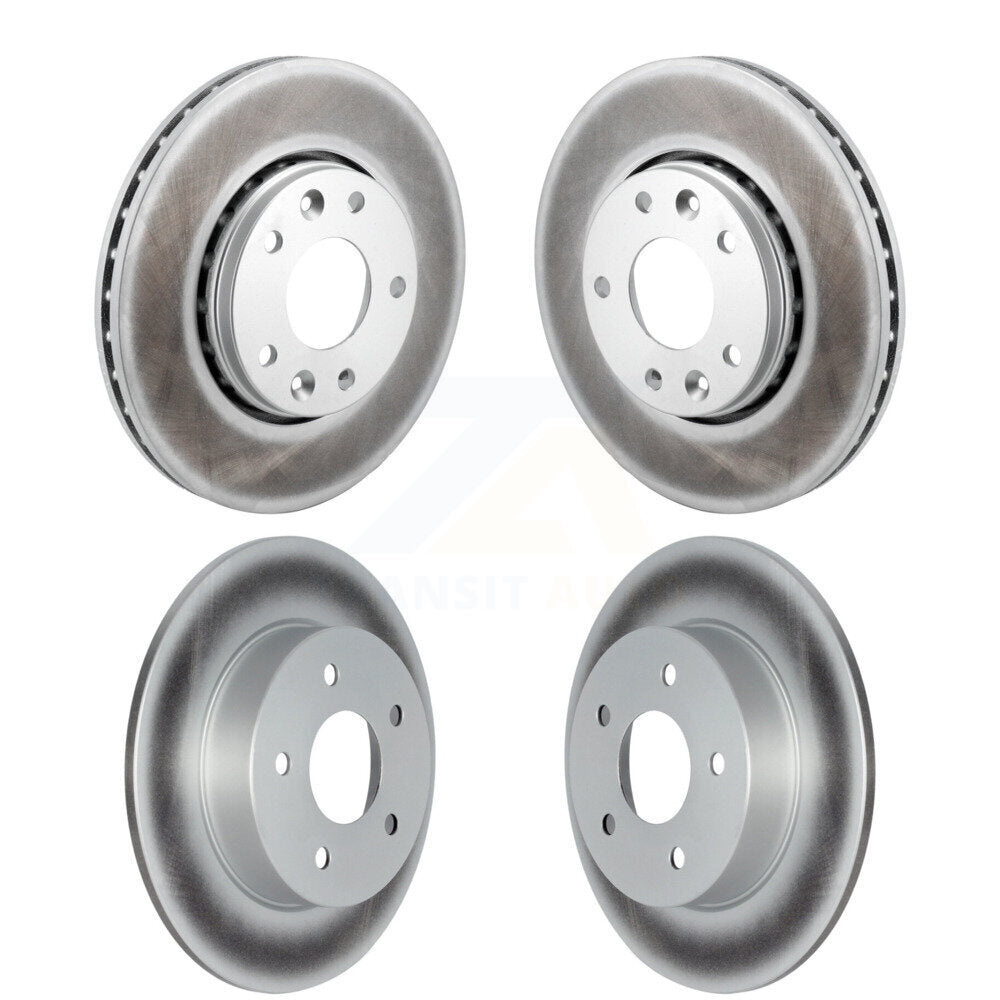 Coated Disc Brake Rotors Front Rear Kit For 2021-2023 Nissan Kicks SV SR