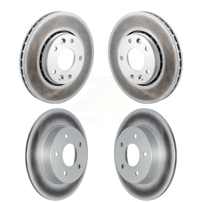 Coated Disc Brake Rotors Front Rear Kit For 2021-2023 Nissan Kicks SV SR