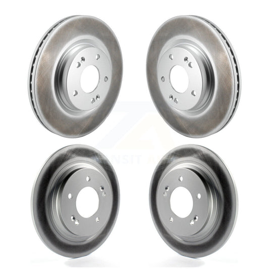 Coated Disc Brake Rotors Front Rear Kit For Hyundai Kona Sonata Kia Niro EV K5