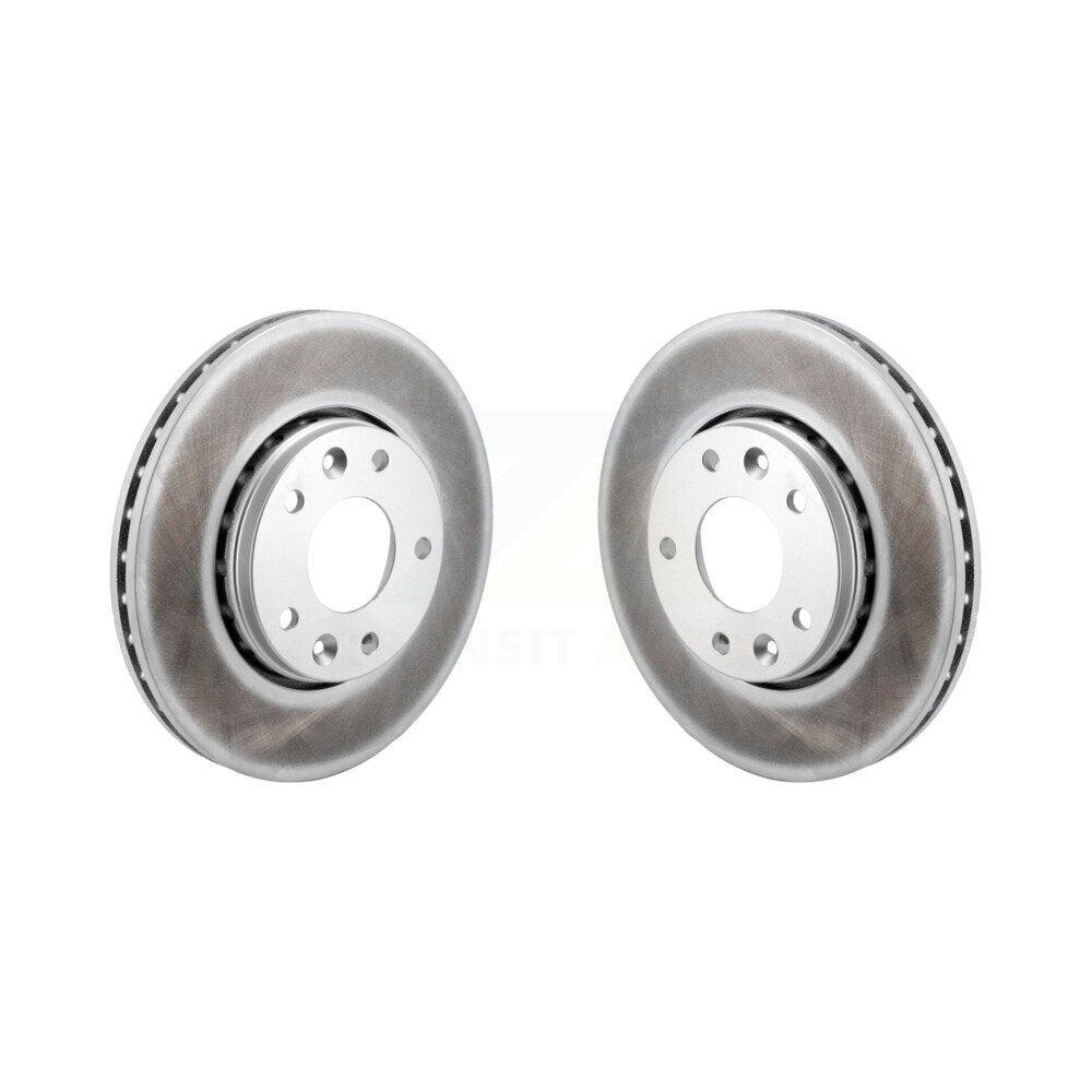 Coated Disc Brake Rotors Front Pair For Nissan Kicks Sentra