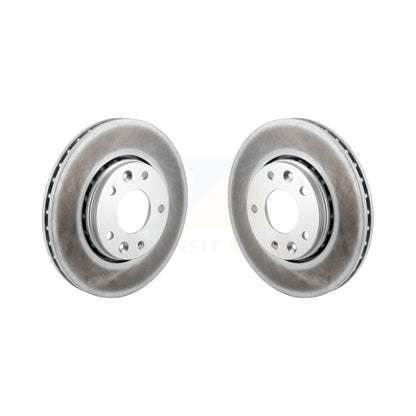Coated Disc Brake Rotors Front Pair For Nissan Kicks Sentra