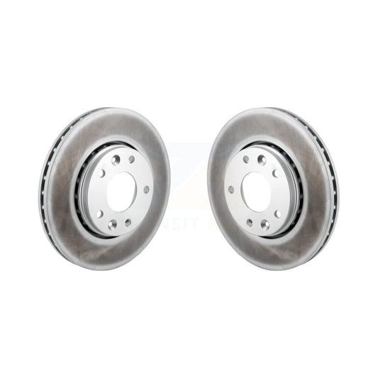 Coated Disc Brake Rotors Front Pair For Nissan Kicks Sentra