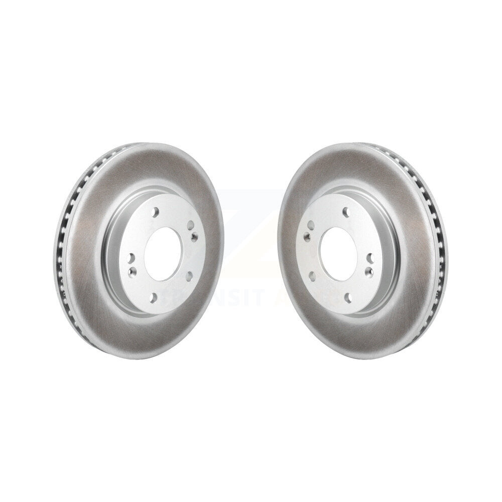 Coated Disc Brake Rotors Front Pair For Hyundai Elantra
