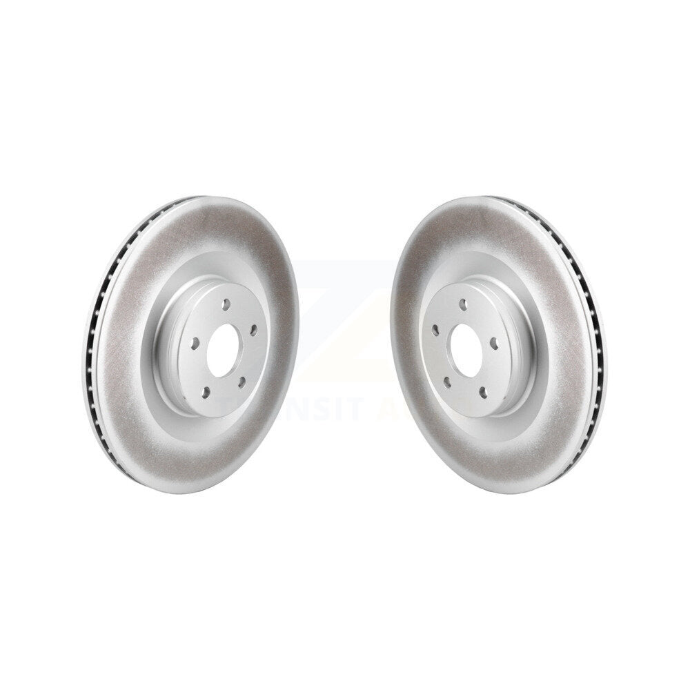 Coated Disc Brake Rotors Front Pair For 2016-2018 Ford Focus RS