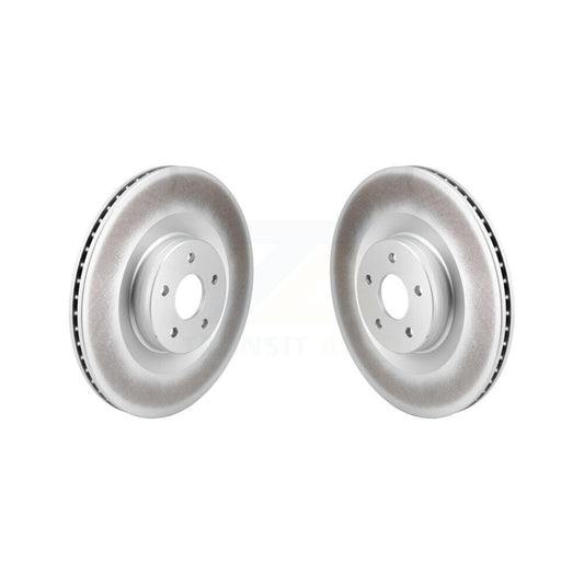 Coated Disc Brake Rotors Front Pair For 2016-2018 Ford Focus RS